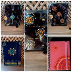 Notitieboekjes.  Handmade. Dotpainting, Nieuw, Ophalen of Verzenden