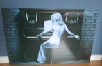 Vrouw aan de piano van Mondiart -120 x 80 cm- Glasschilderij, Ophalen, Zo goed als nieuw, Schilderij, 100 tot 125 cm