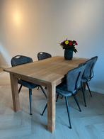 Teak houten eettafel massief 160x90, Huis en Inrichting, Tafels | Eettafels, Ophalen, Gebruikt, Teakhout, 50 tot 100 cm