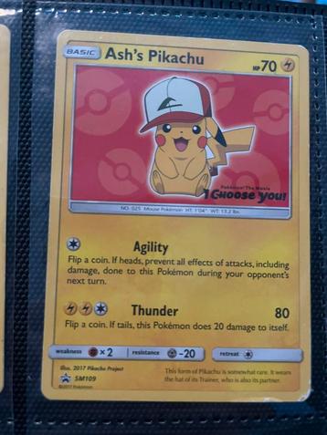 Ash’s Pikachu SM109 beschikbaar voor biedingen