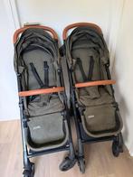 Puck Join twin buggy groen, Ophalen, Zo goed als nieuw, Kinderwagen of Buggy