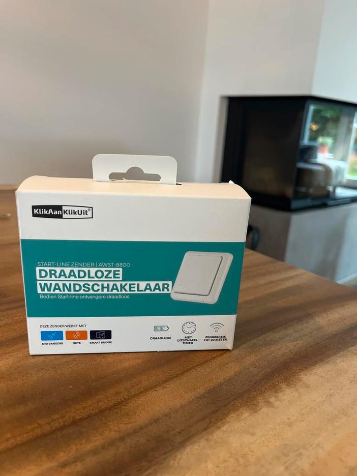KlikAan KlikUit AWST-8800 Draadloze Wandschakelaar, Doe-het-zelf en Verbouw, Alarmsystemen, Nieuw, Overige typen, Overige soorten