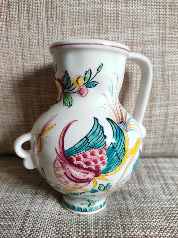 Vintage anfora agueda portugal hand beschilderd vaasje, Antiek en Kunst, Antiek | Vazen, Verzenden