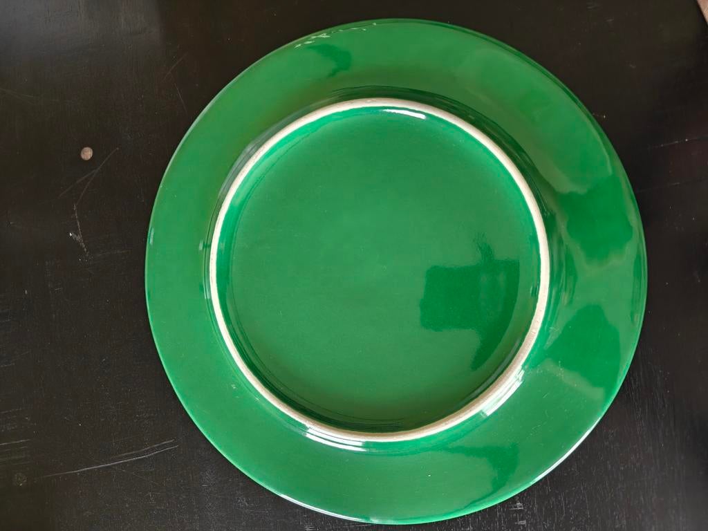 Groen vintage bord - jaren '50/'60, Antiek en Kunst, Ophalen of Verzenden