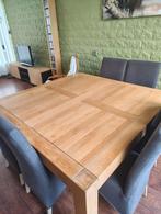 Eettafel met 6 stoelen, Ophalen, Gebruikt, Modern, 4 tot 6 stoelen