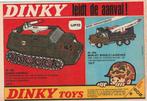 Retro reclame 1972 Dinky Toys speelgoed raket launcher, Verzenden, Overige typen