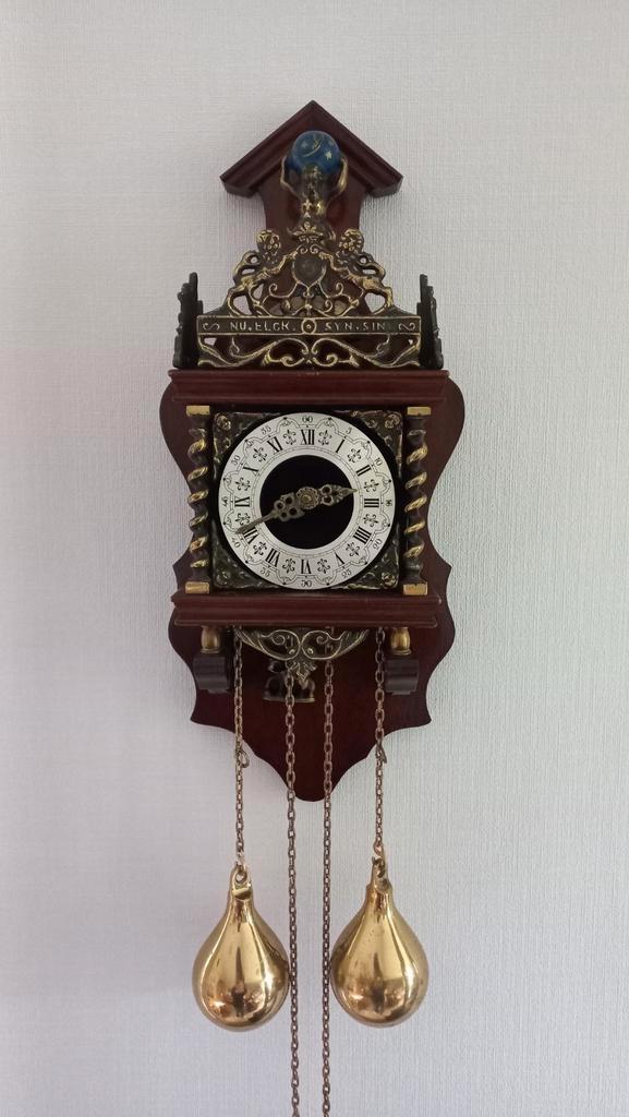 Prachtige zaanse klok in prima werkende staat, Antiek en Kunst, Antiek | Klokken, Ophalen of Verzenden