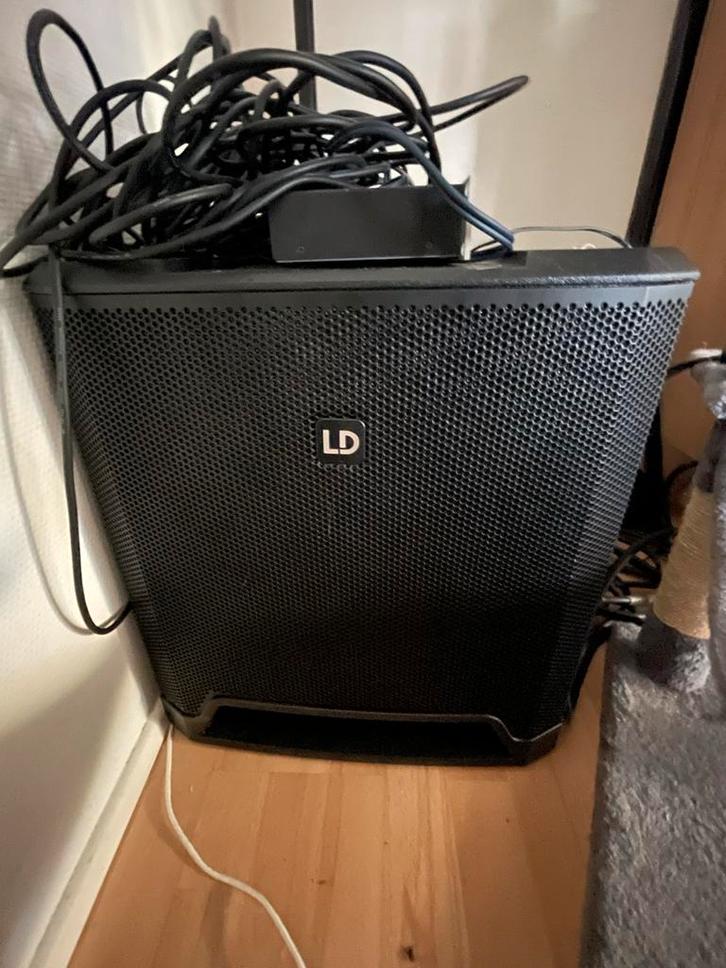 PA set Yamaha Mixer + LD Systems PA + Tascam Vocal Processor, Muziek en Instrumenten, Mengpanelen, Gebruikt, 5 tot 10 kanalen
