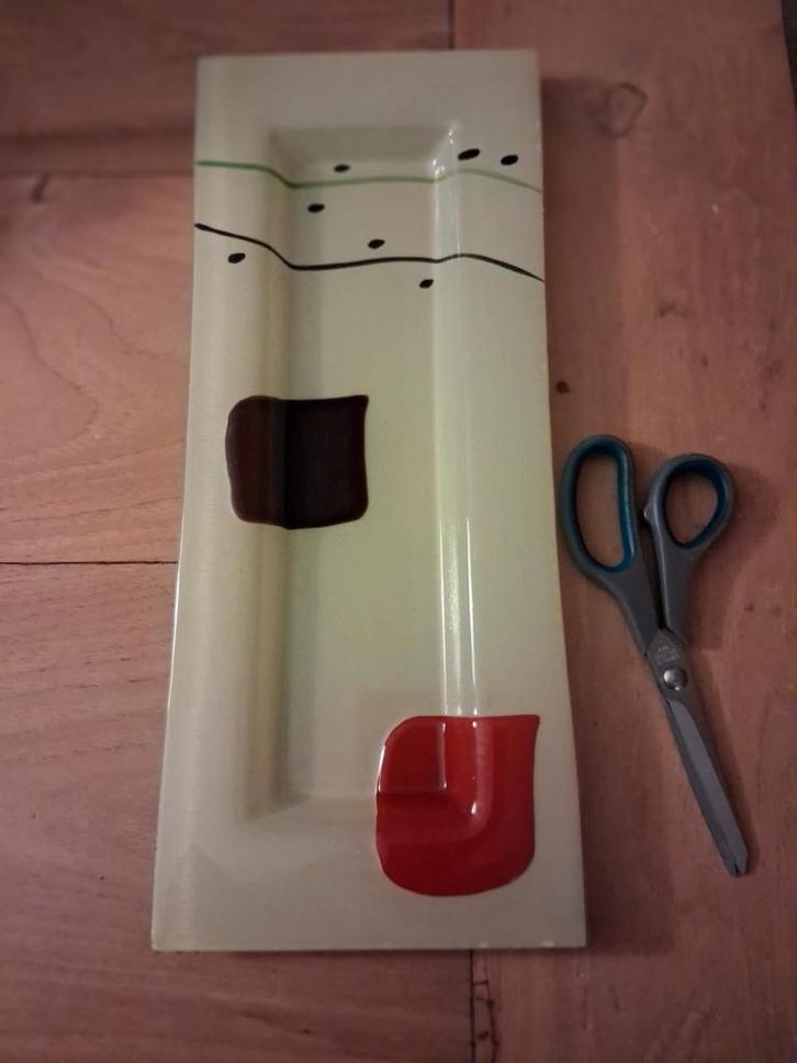 Fusion Glazen (Cake) Schaal, Huis en Inrichting, Woonaccessoires | Dienbladen, Gebruikt, Overige materialen, Rechthoekig, Ophalen of Verzenden