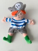 Knuffel handpop, poppenkastpop piraat / Hema, Ophalen of Verzenden, Zo goed als nieuw, Overige typen