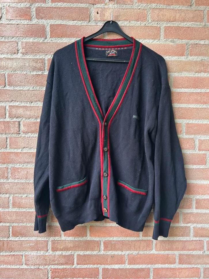 Paul & Shark Cardigan Vest 100% Wol Made Italy Als Nieuw L, Kleding | Heren, Truien en Vesten, Zo goed als nieuw, Maat 56/58 (XL)