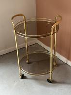 Glazen borreltafeltje, 45 tot 60 cm, Minder dan 55 cm, Rond, Ophalen of Verzenden