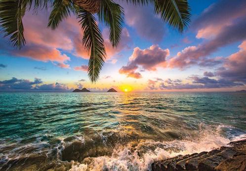 Zonsondergang zeezicht fotobehang *Fotobehang4you, Huis en Inrichting, Stoffering | Behang, Verzenden