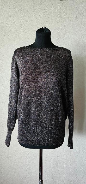 bruine glitter trui van Martvisser maat M (3825) beschikbaar voor biedingen