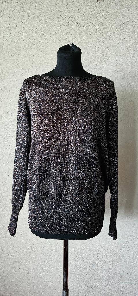 bruine glitter trui van Martvisser maat M (3825), Kleding | Dames, Truien en Vesten, Maat 38/40 (M), Bruin, Ophalen of Verzenden