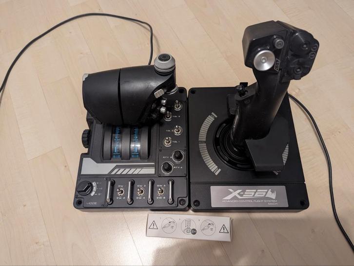 Logitech X56 HOTAS Flight stick + throttle, Computers en Software, Joysticks, Gebruikt, Ophalen