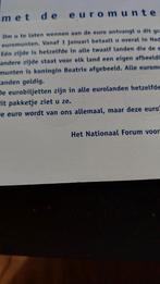 zalmkit eerste euro uitgave, Ophalen of Verzenden, Koningin Beatrix, Euro's