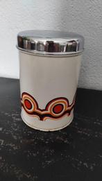 Vintage blik Brabantia wit oranje bruin, Ophalen of Verzenden, Gebruikt, Overige, Overige merken