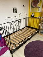 Ikea spijlenbed, Huis en Inrichting, Slaapkamer | Bedden, Gebruikt, 90 cm, Eenpersoons, Zwart