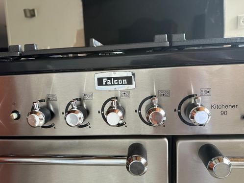Falcon Kitchener 90 fornuis elektrisch / gas, Witgoed en Apparatuur, Fornuizen, Zo goed als nieuw, Vrijstaand, Gas, 5 kookzones of meer