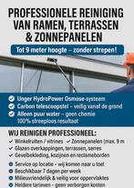 Professionele Glasreiniging,Terrassen.Reinging zonnepanelen, Schoonmaken bedrijfsruimte