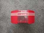 Tupperware venster koektrommel rood, Ophalen of Verzenden, Zo goed als nieuw, Rood, Bus of Trommel