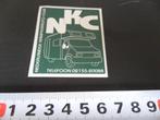 sticker NKC nederlandse kampeerauto club - camper, Ophalen, Zo goed als nieuw, Bedrijf of Vereniging