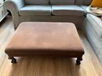 Bruine Poef / Bijzettafel - 100x70cm, Ophalen, Gebruikt, 75 tot 100 cm, Stof