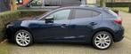 Mazda 3 2.0 SkyActiv-G 120 GT-M |Automaat|Leder|Full options, Auto's, 1998 cc, Zwart, 4 cilinders, Blauw