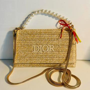 Dior Raffia tasje met 2 straps - Nieuw - Origineel beschikbaar voor biedingen