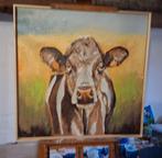 groot koe schilderij, Antiek en Kunst, Kunst | Schilderijen | Modern, Ophalen of Verzenden