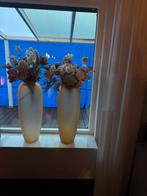 2 Eichholtz Zenna Amber vazen - Prachtig!, Ophalen, Zo goed als nieuw