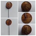 Amerikaanse munt op speld Lincoln 1959. Zeldzame munt, Ophalen of Verzenden, Merk