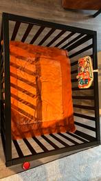 Zwarte TWF Box inclusief matras en boxkleed, Kinderen en Baby's, Boxen, Ophalen, Zo goed als nieuw, Rechthoekig, Boxkleed