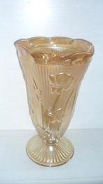 Jeannette Flora Gold Louisa-Carnival Vaas, Antiek en Kunst, Antiek | Glas en Kristal, Ophalen of Verzenden