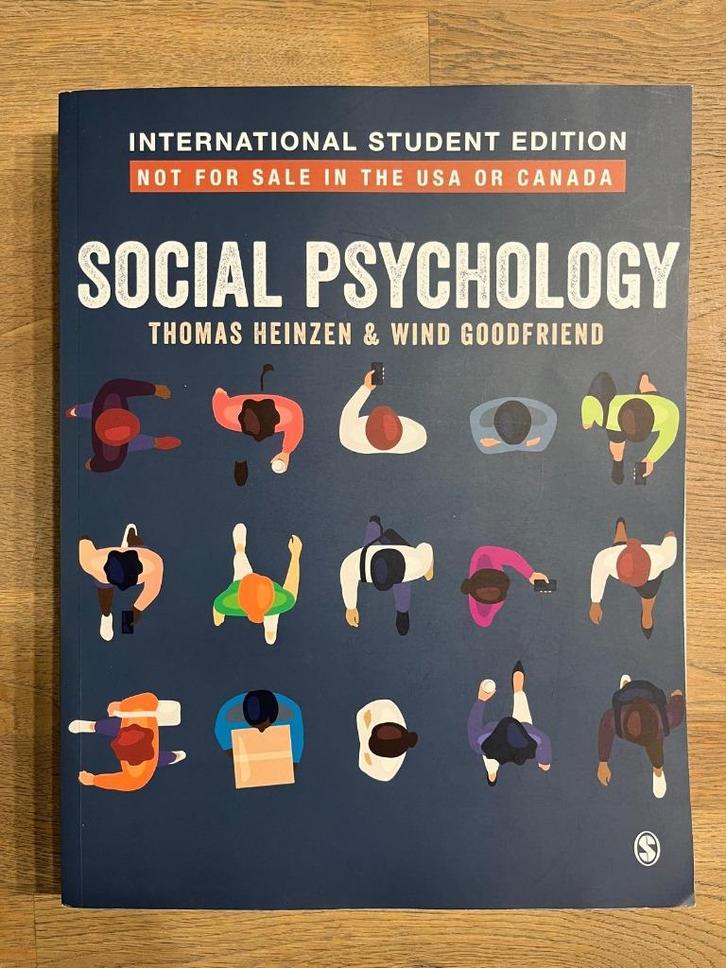 Social Psychologie, International Student Edition, Boeken, Psychologie, Zo goed als nieuw, Sociale psychologie, Ophalen of Verzenden
