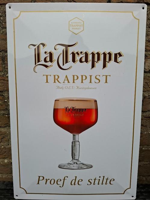 Reclamebord La Trappe Trappist - Proef de Stilte, Verzamelen, Biermerken, Nieuw, Reclamebord, Plaat of Schild, La Trappe, Ophalen of Verzenden