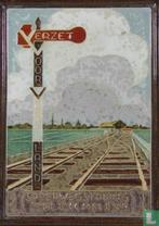 Tegel 'Verzet Voor Vaderland, Spoorwegstaking sept. 1944', Antiek en Kunst, Ophalen of Verzenden