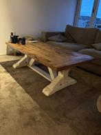 Robuuste houten salontafel, Ophalen, Gebruikt, 100 tot 150 cm, Eikenhout