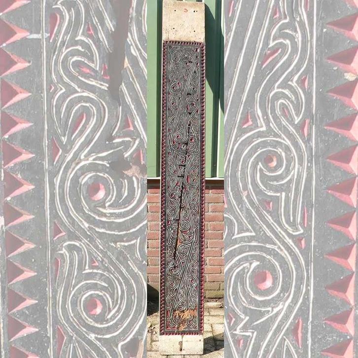 Groot Houtsnijwerk TOBA BATAK Sumatra BP2 kunst Indonesie, Antiek en Kunst, Kunst | Niet-Westerse kunst, Ophalen of Verzenden