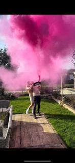 Gender reveal XL poeder blussers baby roze en blauw te koop, Nieuw, Ophalen of Verzenden
