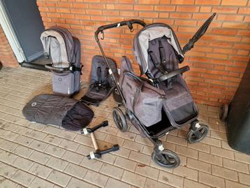 Bugaboo donkey 3 twin kinderwagen / duowagen + reiswieg   beschikbaar voor biedingen