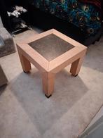 Houtentafel met leisteen, Gebruikt, 50 tot 100 cm, Minder dan 50 cm, Eikenhout