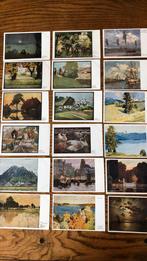 Kunstkaarten verzameling 1921.18 stuks. Diverse schilders, Verzenden