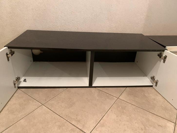 3x Kastjes - Zwart Wit - 120cm Breed, Huis en Inrichting, Kasten | Dressoirs, Gebruikt, 100 tot 150 cm, 50 tot 75 cm, Met deur(en)