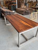 Amerikaans Noten Eettafel - 200x100x4cm, Ophalen, 50 tot 100 cm, Zo goed als nieuw, Vijf personen of meer