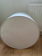 Witte ronde hanglamp, Ophalen, Gebruikt, Stof, 50 tot 75 cm