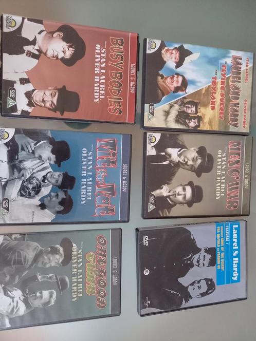 6 Dvd's van Laurel en Hardey met originele beelden., Cd's en Dvd's, Dvd's | Klassiekers, Zo goed als nieuw, Komedie, Voor 1940