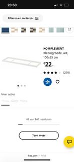 Kleding roede pax, Huis en Inrichting, Badkamer | Badkamermeubels, Overige typen, Ophalen of Verzenden, Zo goed als nieuw, Minder dan 100 cm