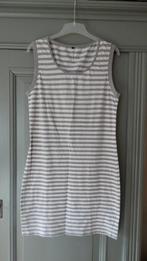Susskind grijs/creme tricot zomerjurkje, maat L, Maat 38/40 (M), Verzenden, Zo goed als nieuw, Susskind